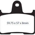 Lyndall Gold Plus Brake Pads Rear #7235-G+ Harley Davidson Sportster