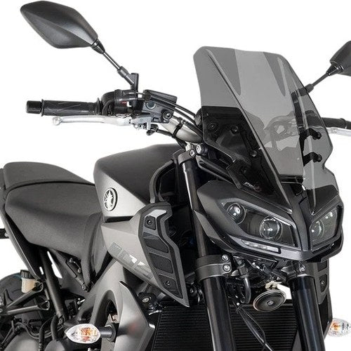 Puig Naked Touring Windscreen Dark Smoke #9377F for Yamaha MT-09/FZ-09