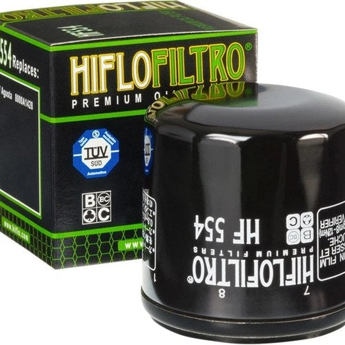 Hiflo Oil Filter Black #HF554 MV Agusta F4 750 Senna/F4 750 Spr