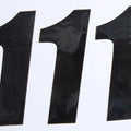 Dcor SX Plate Number #1 6"H Black 3-Pack