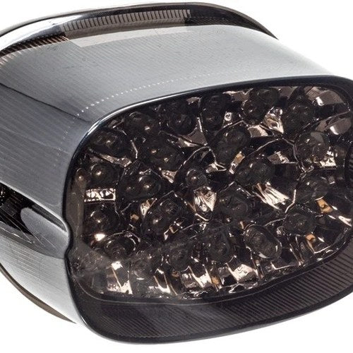Letric Lighting Squareback LED Taillight W/Window for Harley-Davidson Smoke