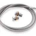 Goodridge Econoline Brake Line Kit 3-Line Front +12" w/Chrome Ends #HD8291-A+12