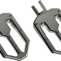 Pro-One Moto V2 Pro Peg Female Mount Driver Footpegs Chrome Harley M8 Softail