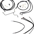 Burly Handlebar Cable/Line Kit for 14" Hangers w/o ABS Black #B30-1182