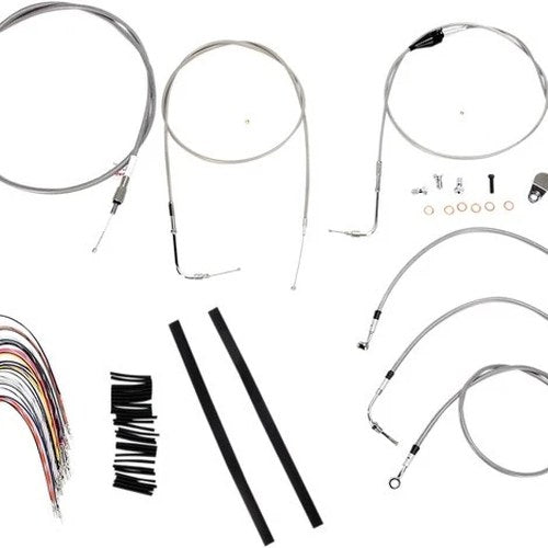 Burly Handlebar Cable/Line Kit for 16" Ape Hangers w/ Cruise Stainless #B30-1089