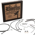 Burly Handlebar Cable/Line Kit for 14" Hangers w/o ABS Black #B30-1170