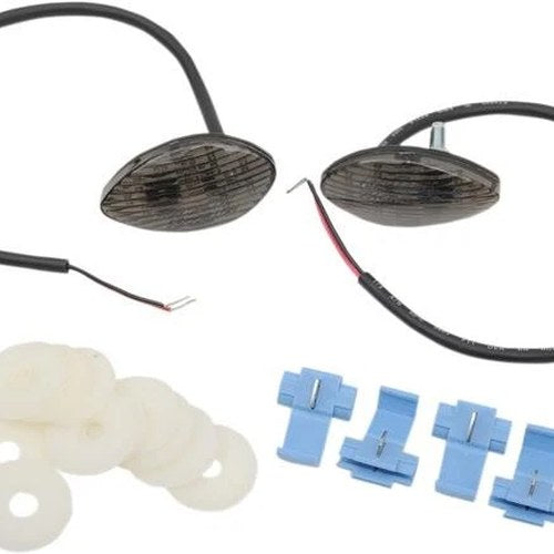 Hotbodies Flush Mount Front Turn Signals Smoke fits Honda MSX125 Grom 125 13-14