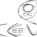 Burly Handlebar Cable/Line Kit for 14" Hangers w/ABS Stainless #B30-1158