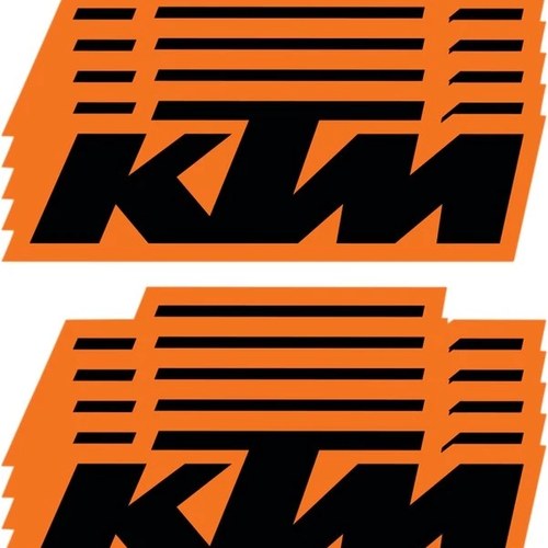 Dcor Brand Decal KTM 6" 10-Pack