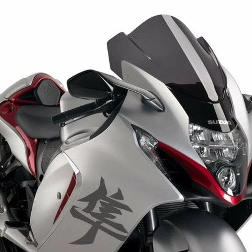 Puig 3mm Z Racing Windscreen Dark Smoke for Suzuki GSX1300R Hayabusa 2022-2023