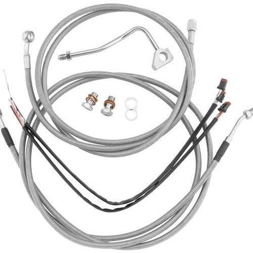 Burly Cable/Brake Line Kit for 13" Ape Hangers Stainless Braid #B30-1119