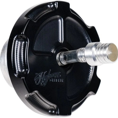 Hofmann Designs 6-Point Moto Gas Cap Assembly Black #HDB-1079B Harley Davidson