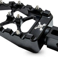 Burly MX Evolution Passenger Footpegs Black #B13-1017B Harley Davidson