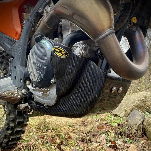 P3 Carbon Fiber Skid Plate With Link Guard #301097 Gas/Husqvarna/KTM