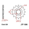 JT Self Cleaning Front Sprocket 520 13T #JTF1590.13SC Yamaha/Gas