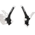 Acerbis X-Grip Frame Guards White/Black #2976221035 fits Yamaha YZ85 2022-2025
