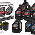 Maxima M-Eight Oil Change In A Box Synthetic Oil Kit Black 20W-50 Harley