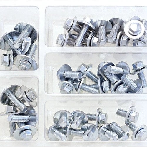 Bolt M6 Sems Hex Flange Bolt/Washer Assortment 12mm-20mm