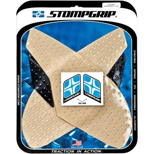 Stomp Grip Tank Protectors Black/Clear Triumph Daytona/Street Triple 2013-2015