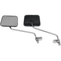 Emgo Universal Mirror Set Rectangular Black