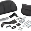 Show Chrome Quick Detach Smart Mount Backrest Large Black Can-Am Spyder RT