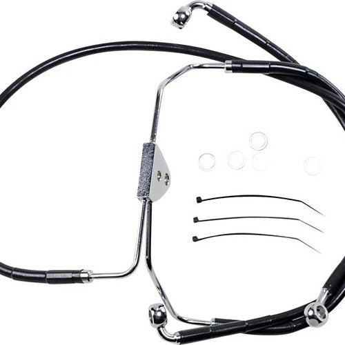 DS Vinyl Brake Line Kit Non-ABS Front +4" Harley Davidson #143615