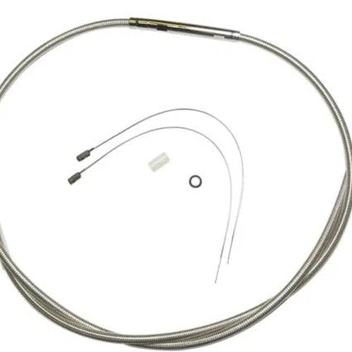 Magnum Polished Stainless Clutch Cable 76-11/16" #522820 Harley Davidson