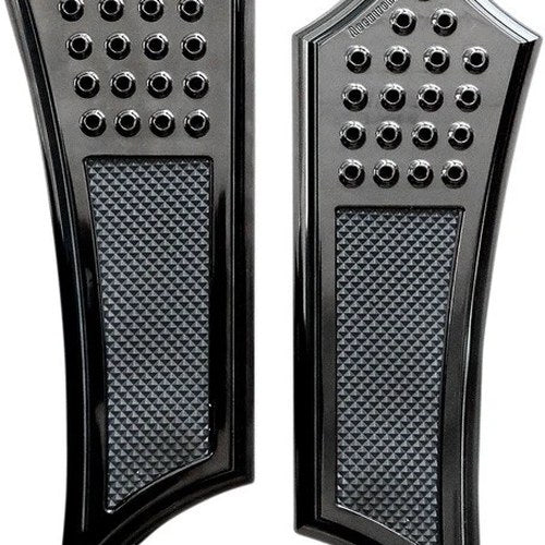 Accutronix Instigator Drilled Extended Floorboards Black Driver #FBF01-DIB