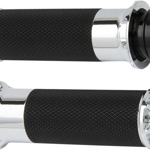 Arlen Ness Beveled Fusion Grips Chrome #07-330 Harley Davidson