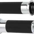 Arlen Ness Beveled Fusion Grips Chrome #07-330 Harley Davidson
