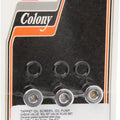 Colony Allen Head Tappet Oil Screen/Relief/Check Valve Plug Chrome 3-Pack