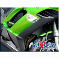 Shogun No-Cut Frame Sliders Black Kawasaki Ninja 1000 2011-2016