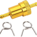Emgo Fuel Filter 1/4" Aluminum Gold Universal