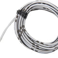 Shindy 14A Motorcycle Wiring 13 ft. Spool White with Black Tracer