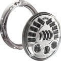 J.W. Speaker 8790 Adaptive 2 LED Headlight with Mounting Ring 7" Chrome #0555061