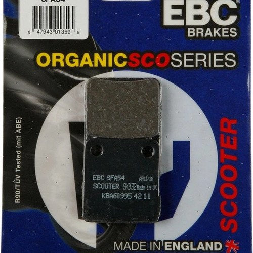 Ebc Sfa Organic Scooter Brake Pads #SFA54 Sachs MadAss 125/MadAss 50