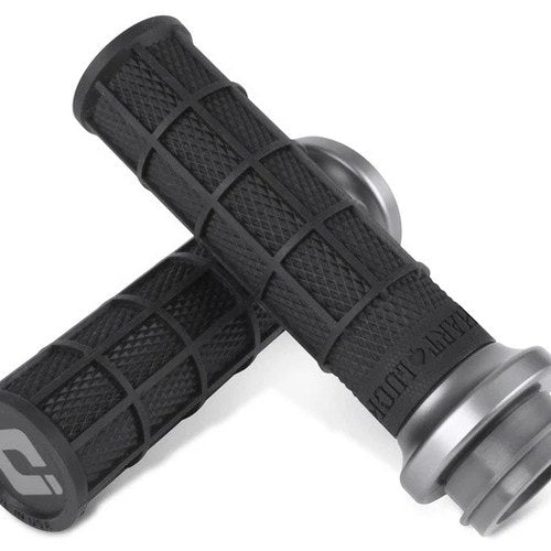 Odi Hart-Luck Signature V-Twin Lock-On Grips Black/Gun Metal #V31HCW-BH-H