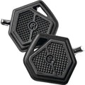 Performance Superlight Mini Passenger Floorboards for Harley Clevis Black Ops