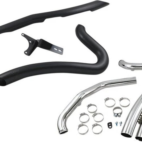 Cobra Speedster Short Swept Exhaust System Black #6231B Harley Davidson