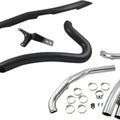 Cobra Speedster Short Swept Exhaust System Black #6231B Harley Davidson
