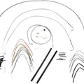 Burly Cable/Brake Line Kit for 14" Ape Hangers Stainless Braid #B30-1050
