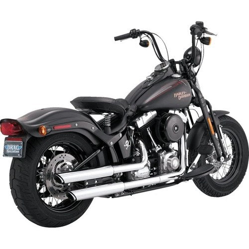 Vance & Hines Twin Slash Slip-On Mufflers Chrome #16842 Harley Davidson Softail