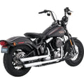 Vance & Hines Twin Slash Slip-On Mufflers Chrome #16842 Harley Davidson Softail