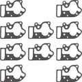 James Oil Pump Cover Gaskets Paper 10-Pack #JGI-26276-80-A Harley Davidson