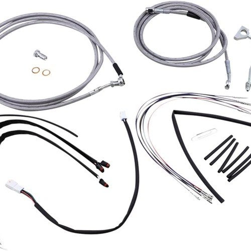 Burly Handlebar Cable/Line Kit for 16" Hangers w/ABS Stainless #B30-1162