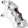 Arlen Ness Tech 6 Piston Front Left Brake Caliper Chrome 11.8" #02-214