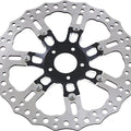 Arlen Ness 7-Valve Floating Brake Rotor 14" Front Black #33-10301-203