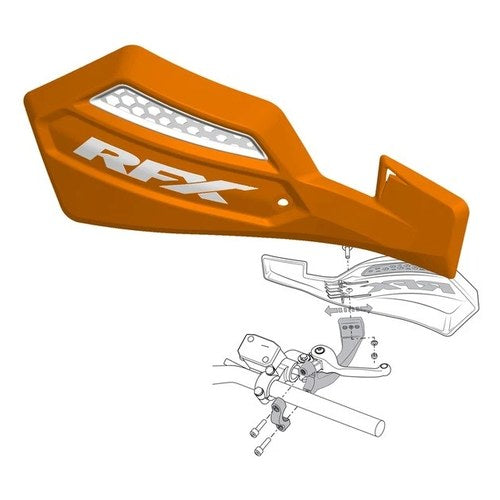 Rfx Race Series Handguards Orange
