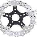 Arlen Ness Jagged Floating Brake Rotor 11.5" Rear Black/Silver #02-786