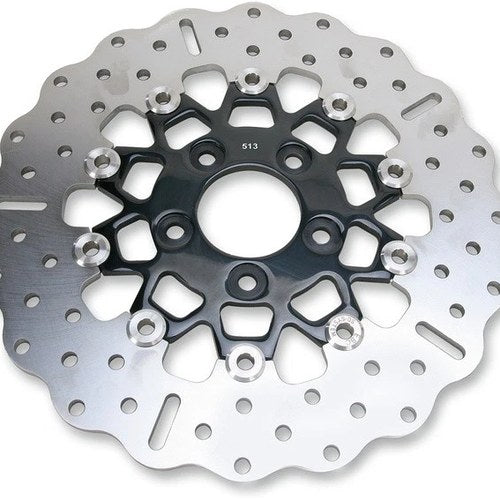 Ebc Floating Contour Wide Band Brake Rotor Black #RSD018CBLK Harley Davidson